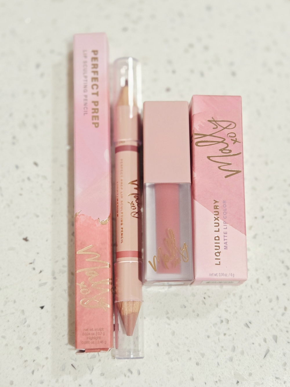 Mally Beauty Pink Liquid Luxury Matte Lip Color with Matching Lip Pencil Duo